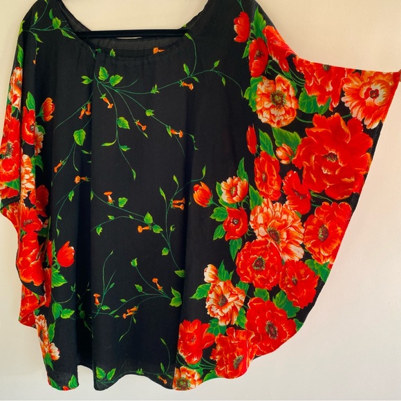 Stunning Vintage Floral Cape One Size - Picture 8 of 10